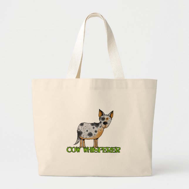 Bolsa Tote Grande whisperer da vaca (Frente)