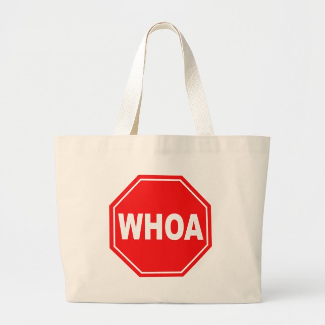 Bolsa Tote Grande whoa (Frente)
