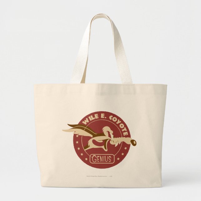 Bolsa Tote Grande Wile E. Coyote Genius (Frente)