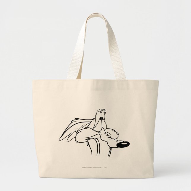 Bolsa Tote Grande Wile E. Coyote Procurando (Frente)