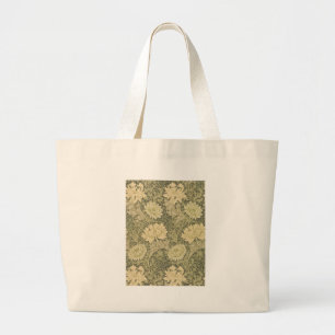 Bolsa Tote Grande William Morris Chrysantemum Soft Floral Design