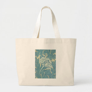 Bolsa Tote Grande William Morris Classic Tulip Blue Floral