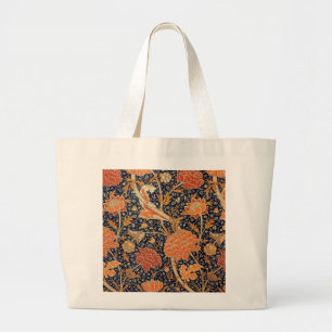 Bolsa Tote Grande William Morris Cray Wallpaper Padrão de Flor