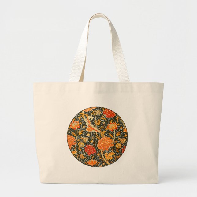 Bolsa Tote Grande William Morris Cray Wallpaper Pattern (Frente)