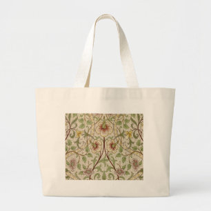 Bolsa Tote Grande William Morris Daffodil Classic Flower Wallpaper