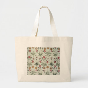 Bolsa Tote Grande William Morris Daisy Floral Wallpaper Padrão