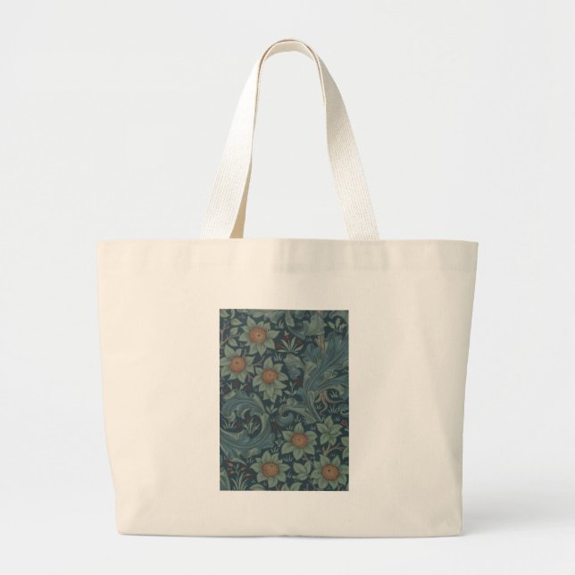 Bolsa Tote Grande William Morris Orchard Pattern Art (Frente)