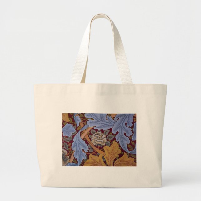 Bolsa Tote Grande William Morris Rua James Acanthus Wallpaper (Frente)