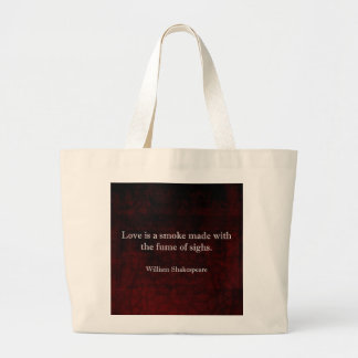 Bolsa Tote Grande William Shakespeare Romeo e Juliet LOVE Citação