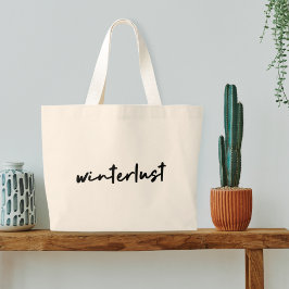 Bolsa Tote Grande Winterust | Natal moderno minimalista