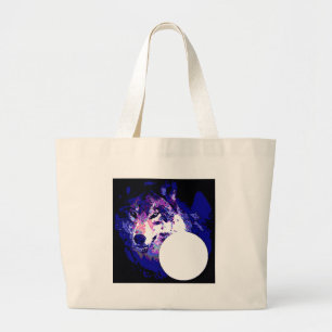 Bolsa Tote Grande Wolf & Moon