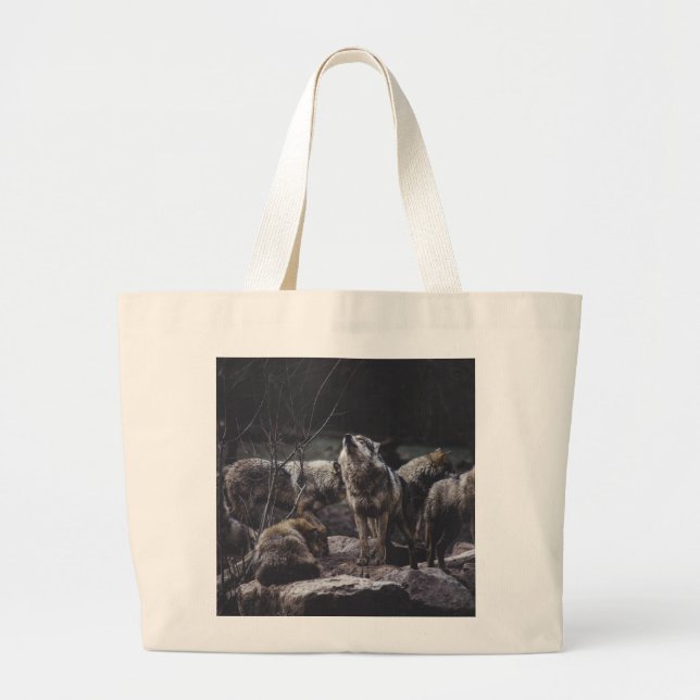 Bolsa Tote Grande Wolf Pack (Frente)
