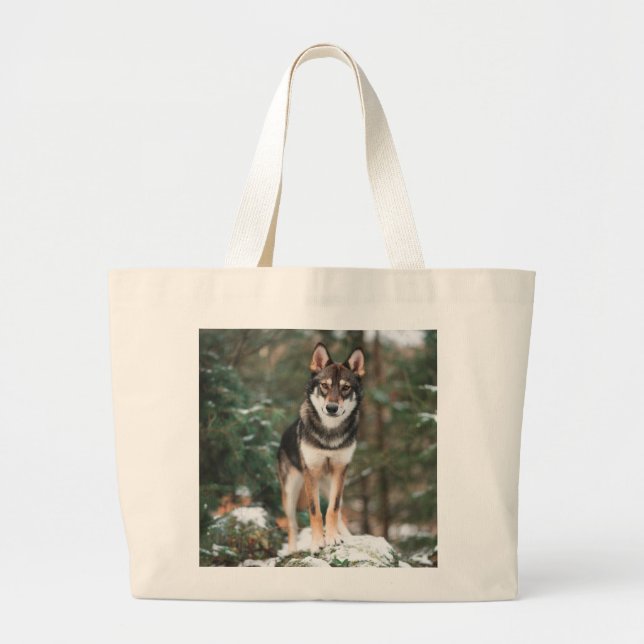 Bolsa Tote Grande Wolfdog (Frente)