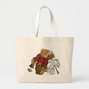 Bolsa Tote Grande Woodsman do urso de ursinho