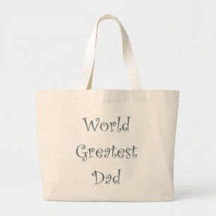 Bolsa Tote Grande World Greatest Dad