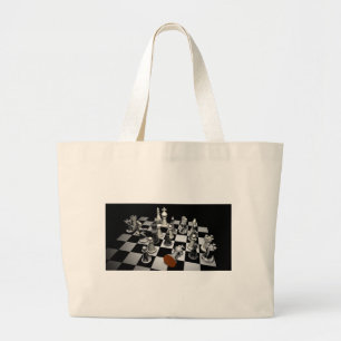 Bolsa Tote Grande Xadrez