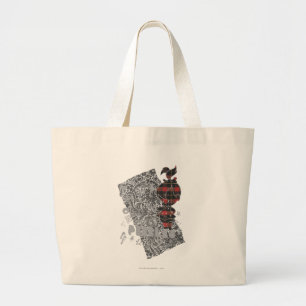 Bolsa Tote Grande Xadrez do punk de PEBBLES™