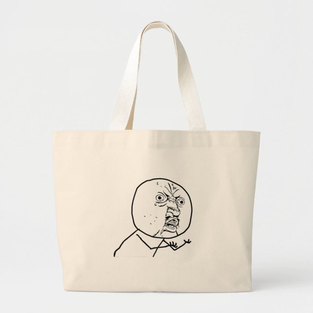 BOLSA TOTE GRANDE Y U NÃO?? (Frente)