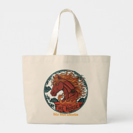 Bolsa Tote Grande Year of the Fire Horse Tote Bag