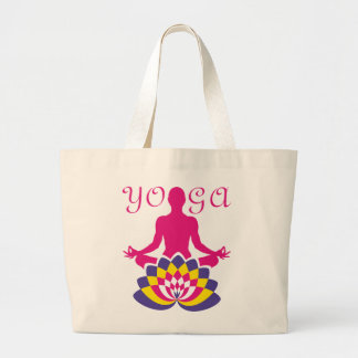 Bolsa Tote Grande Yoga Flor de Loto