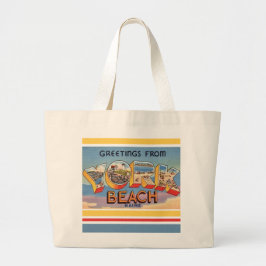 Bolsa Tote Grande York Beach Maine Greetings