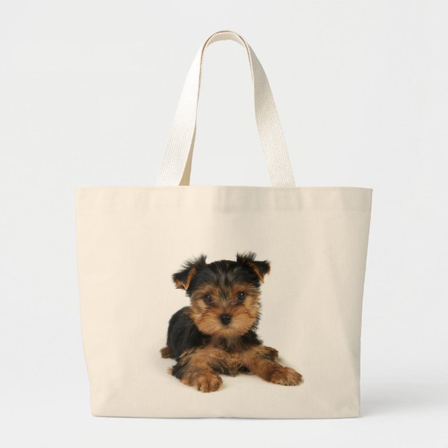 Bolsa Tote Grande Yorkie agradável (Frente)