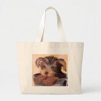 Bolsa Tote Grande Yorkie em seu copo