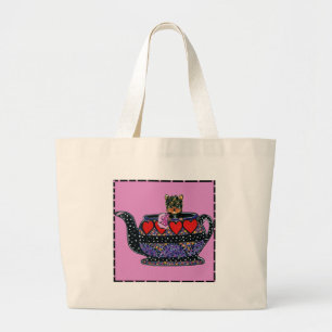 Bolsa Tote Grande Yorkie Poo