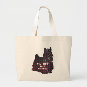 Bolsa Tote Grande Yorkshire Terrier BFF Tote Bag