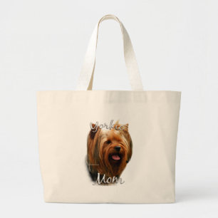 Bolsa Tote Grande Yorkshire Terrier Mãe 2