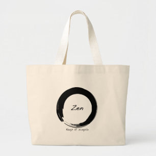 Bolsa Tote Grande Zen: Mantenha simples