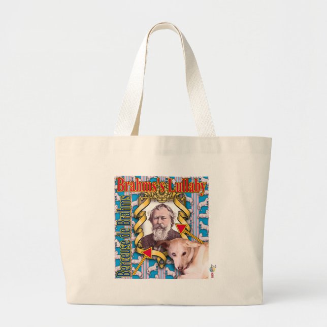 Bolsa Tote Grande ZoeSPEAK - Brahms (Frente)
