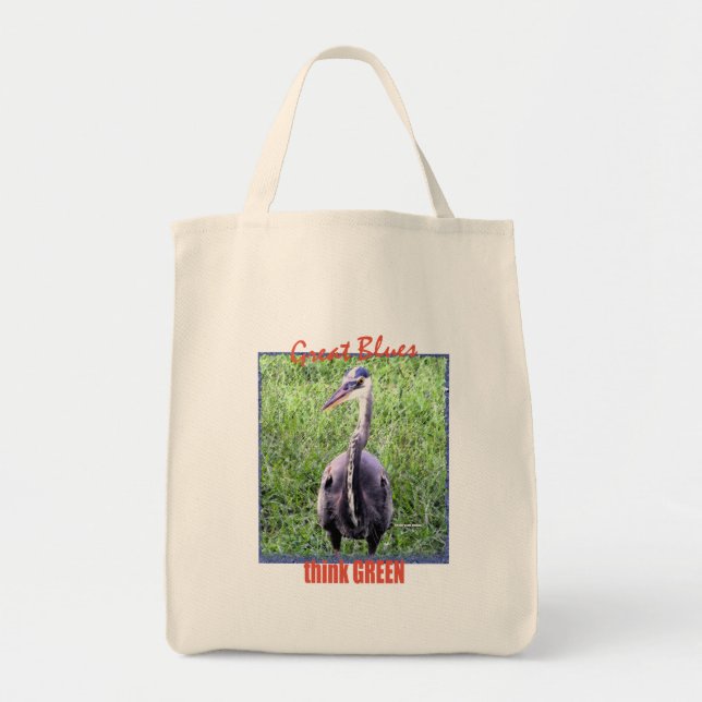 Bolsa Tote Grandes Azuis (Frente)