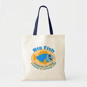 Bolsa Tote Grandes Peixes Creem em Deus