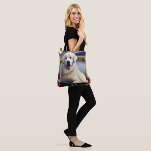 Bolsa Tote Grandes Pirenéus em uma Pagaia: Uma Aventura Cênic