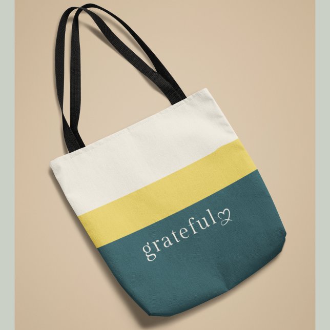 Bolsa Tote Grata | Design Premium de Listras de Ve (Criador carregado)