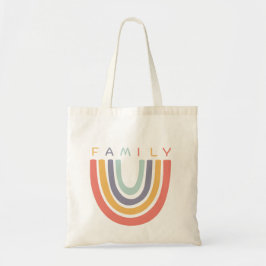 Bolsa Tote Grático Caprichoso Boho Família Arco-íris