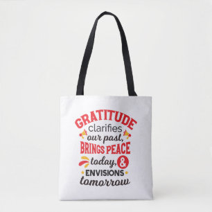 Bolsa Tote Gratidão Esclarece Nosso Passado – Arte Inspirador