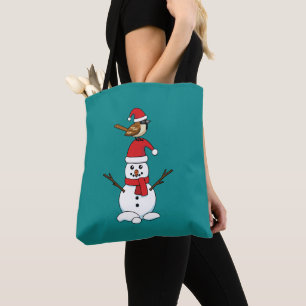 Bolsa Tote Grátis Sparrow em Snowman