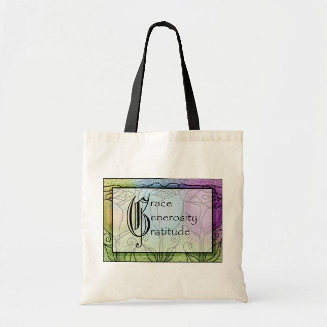 Bolsa Tote Gratitude da generosidade da benevolência (Frente)