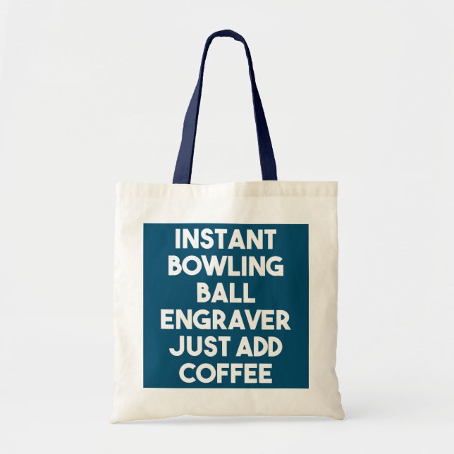 Bolsa Tote Gravador de Bola de boliche instantâneo apenas adi (Frente)
