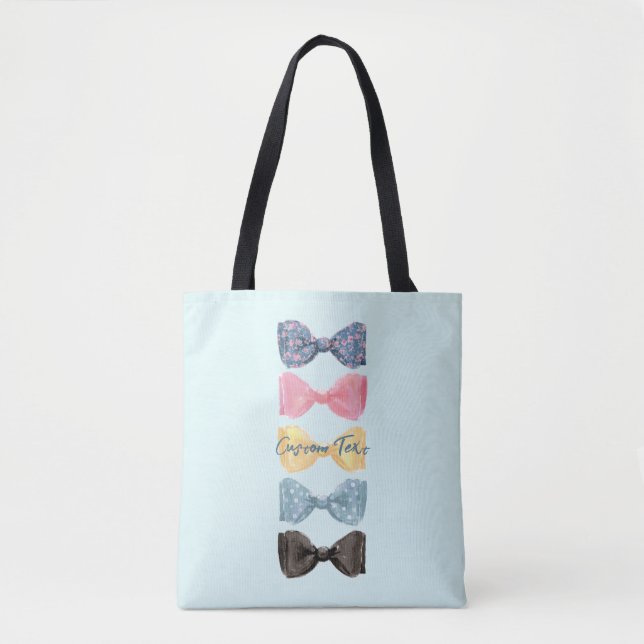 Bolsa Tote Gravatas Borboleta Personalizadas (Frente)