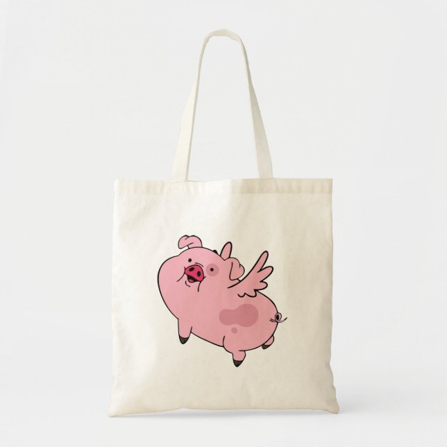 Bolsa Tote Gravidade de Waddles Cai em Sacos de Tote (Frente)