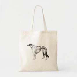 Bolsa Tote Gravura a água-forte de Martynow do Borzoi
