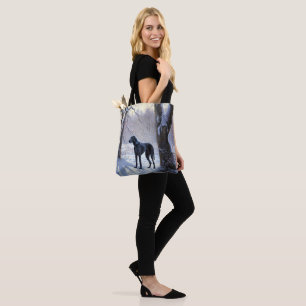 Bolsa Tote Great Dane Deixe Nevar Natal