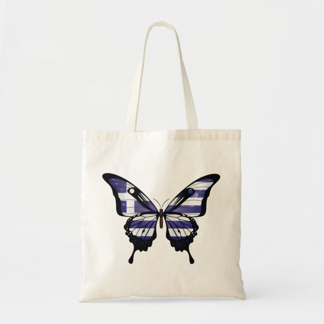 Bolsa Tote Grécia Swallowtail Butterfly Sticker (Frente)