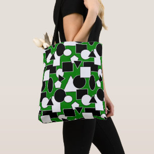 Bolsa Tote Green Bauhaus Collage