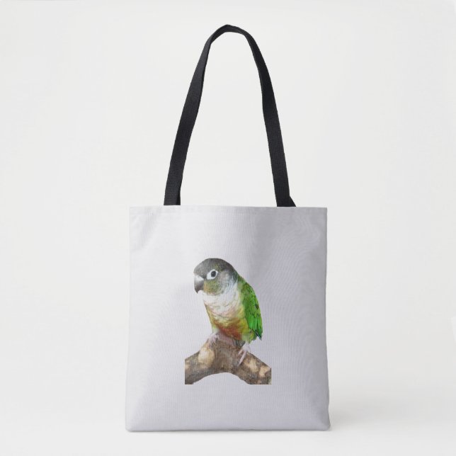 Bolsa Tote Green Cheek Conure (Frente)