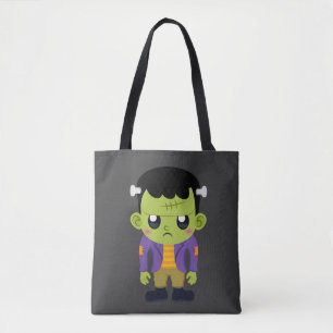 Bolsa Tote Green Frankenstein Monster Halloween