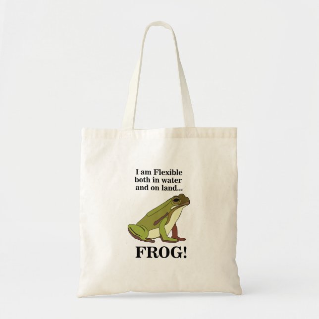Bolsa Tote Green Frog Funny (Frente)